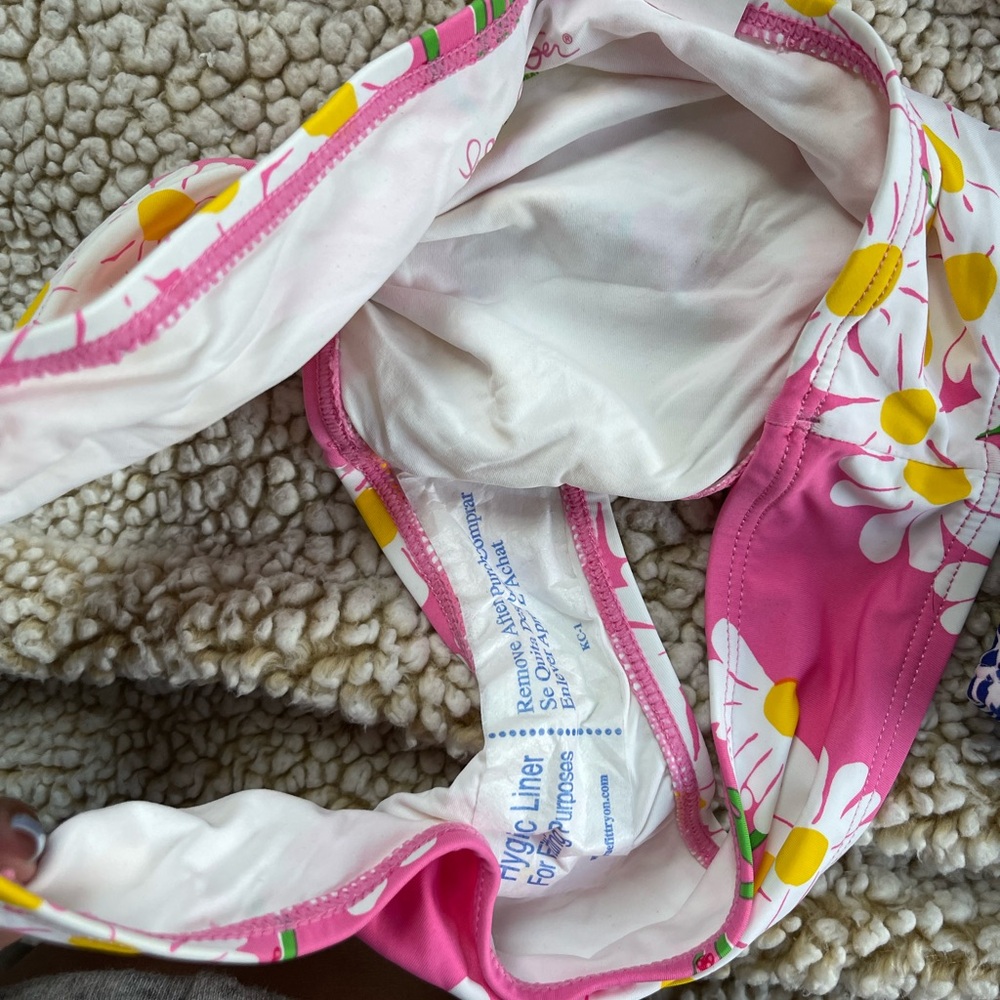 Lilly Pulitzer Pink Daisy Print Bikini Bottoms - Picture 6 of 7